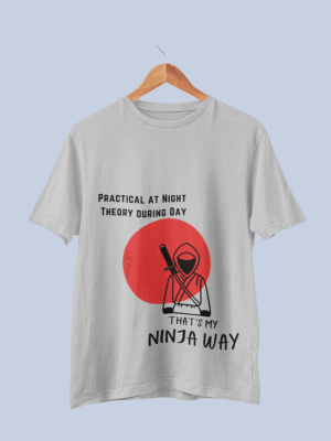 Pure Cotton Round Neck Half Sleeve Unisex T-Shirt | Ninja Way Design