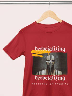 Pure Cotton Round Neck Half Sleeve Unisex T-Shirt | Desocializing Design