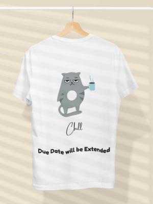 Pure Cotton Round Neck Half Sleeve Unisex T-Shirt | Due Date will be Extended Design