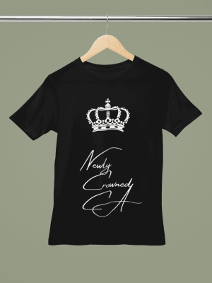 Newly Crowned CA | Pure Cotton Round Neck Half Sleeve Unisex T-Shirt
