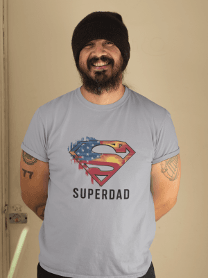 SuperDad Father's Day Gift | Pure Cotton Round Neck Half Sleeve Man T-Shirt