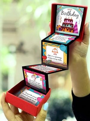 exciting lives Birthday Messages Popup Gift Box