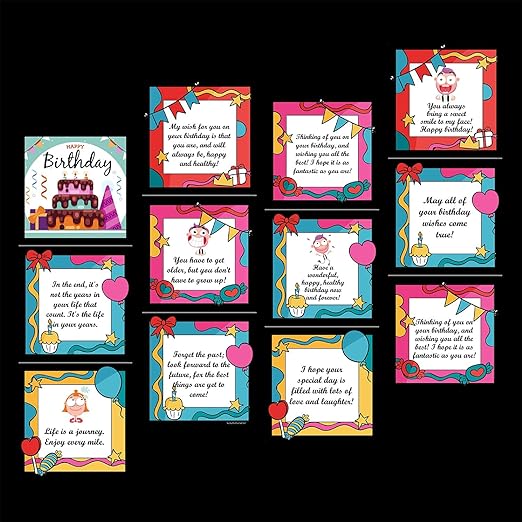 exciting Lives - Birthday Messages Popup Gift Box - Gift for Birthday, Anniversary, For Friends, Boyfriend, Girlfriend, Husband, Wife, Siblings - 8 x 8 x 2.5 cm 4 exciting Lives - Birthday Messages Popup Gift Box - Gift for Birthday, Anniversary, For Friends, Boyfriend, Girlfriend, Husband, Wife, Siblings - 8 x 8 x 2.5 cm - Image 4