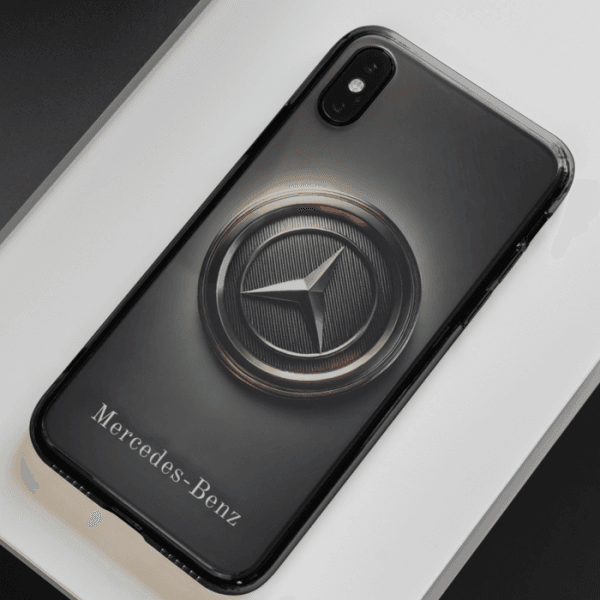 Mercedes Benz Car Logo Mobile Back Cover - Image 2