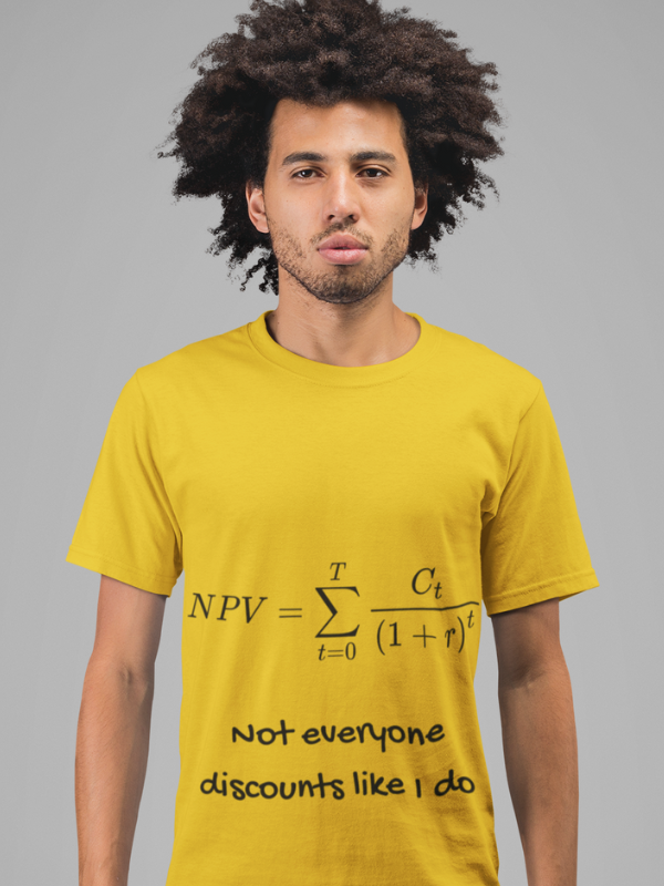 Net Present Value | Pure Cotton Round Neck Half Sleeve Unisex T-Shirt 1 Net Present Value | Pure Cotton Round Neck Half Sleeve Unisex T-Shirt