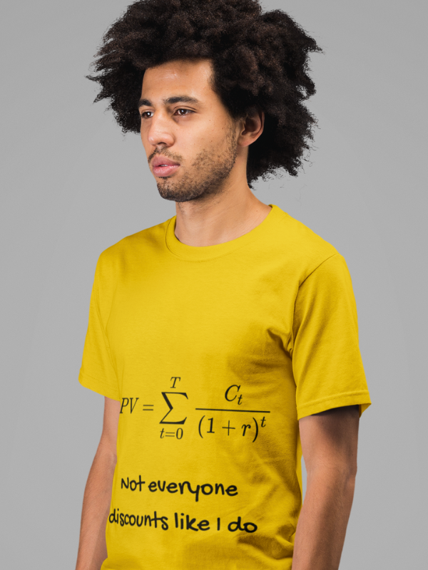 Net Present Value | Pure Cotton Round Neck Half Sleeve Unisex T-Shirt 3 Net Present Value | Pure Cotton Round Neck Half Sleeve Unisex T-Shirt - Image 3