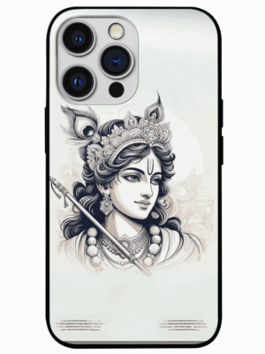 Peacock Crowned Krishna Mobile Back Cover
