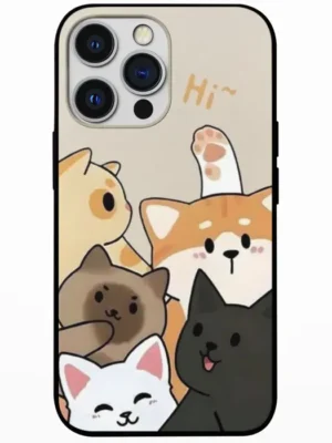 Hello from the Kitty Crew Mobile Back Cover