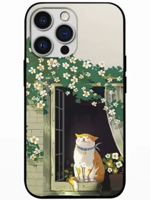 Floral Window Watcher Mobile Back Cover