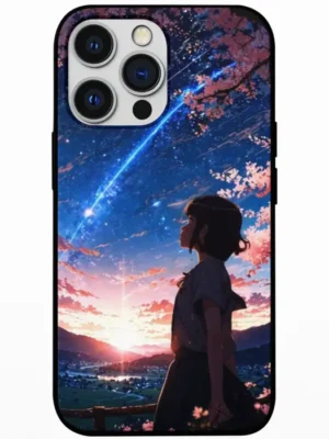 The Night She Looked Up Mobile Back Cover