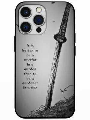 Silent Samurai Philosophy Mobile Back Cover