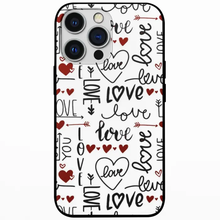 Forever Love Doodles Mobile Back Cover
