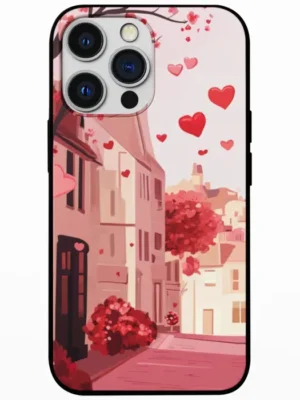 Where Hearts Fall Like Petals Mobile Back Cover